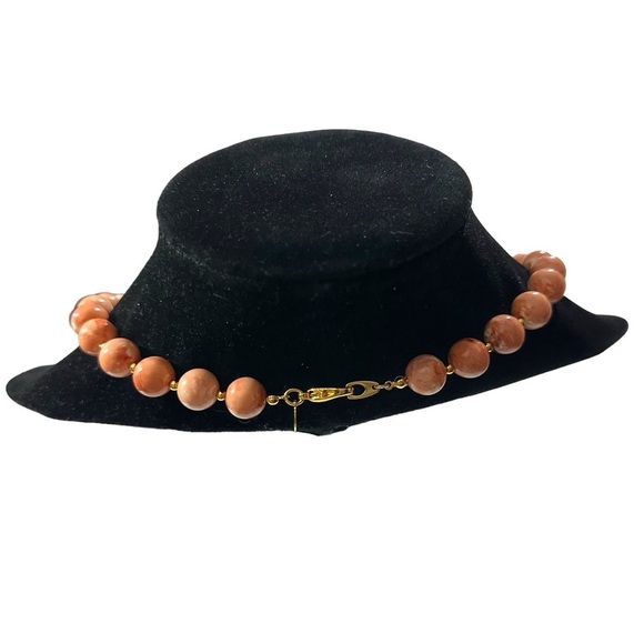 Vtg Signed Joan Rivers Peaches & Cream Graduated Glass Pearl Bead Necklace 24” - Picture 8 of 14